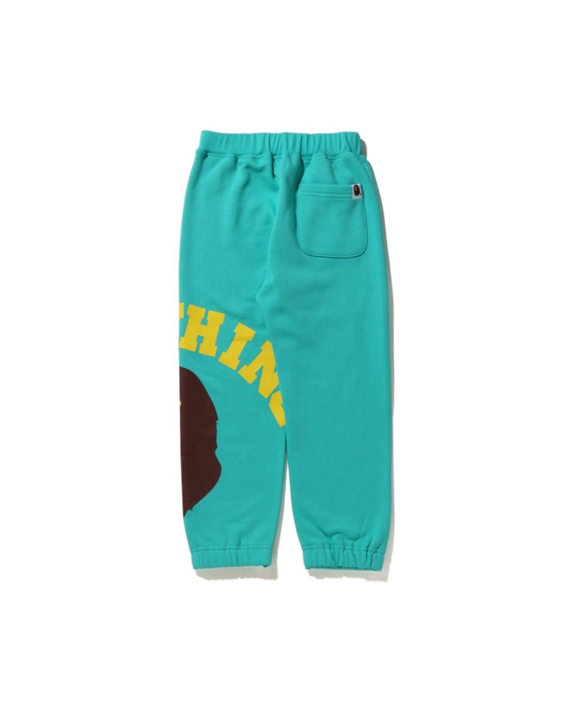 Pantalons Bape Giant College Sweat Menthe Enfant | TDK-42678478